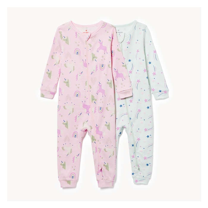 Baby Girls' 2-Pack Sleepers